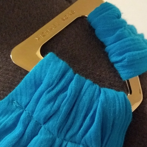 New Michael Kors Cotton One Shoulder Swim Cover - Picture 5 of 6